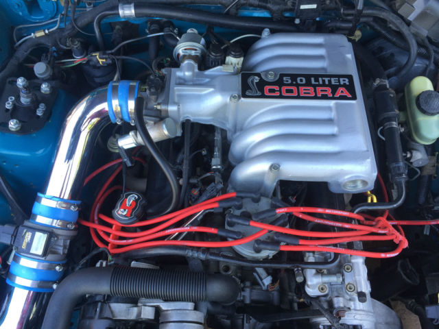 1993 Teal Ford Mustang Coupe