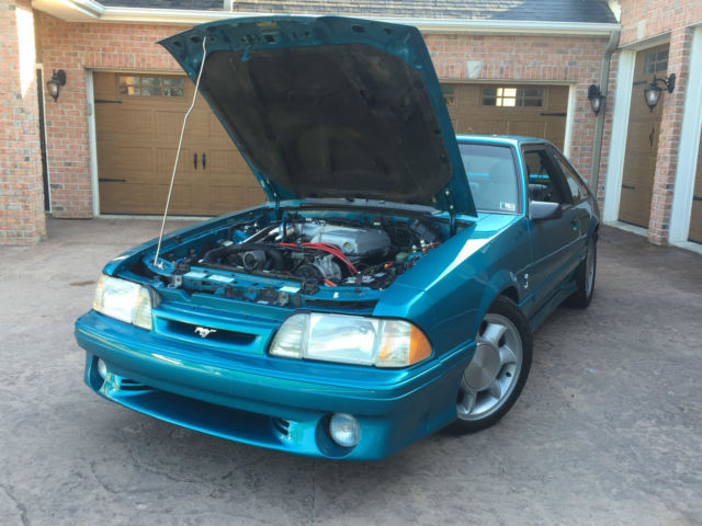 1993 Teal Ford Mustang Coupe