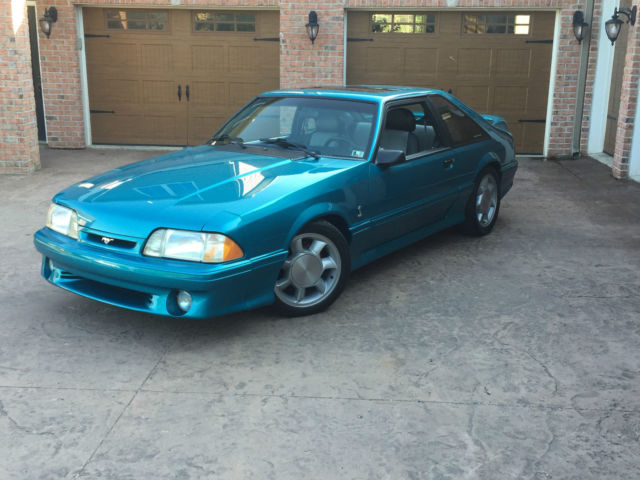 1993 Teal Ford Mustang Coupe