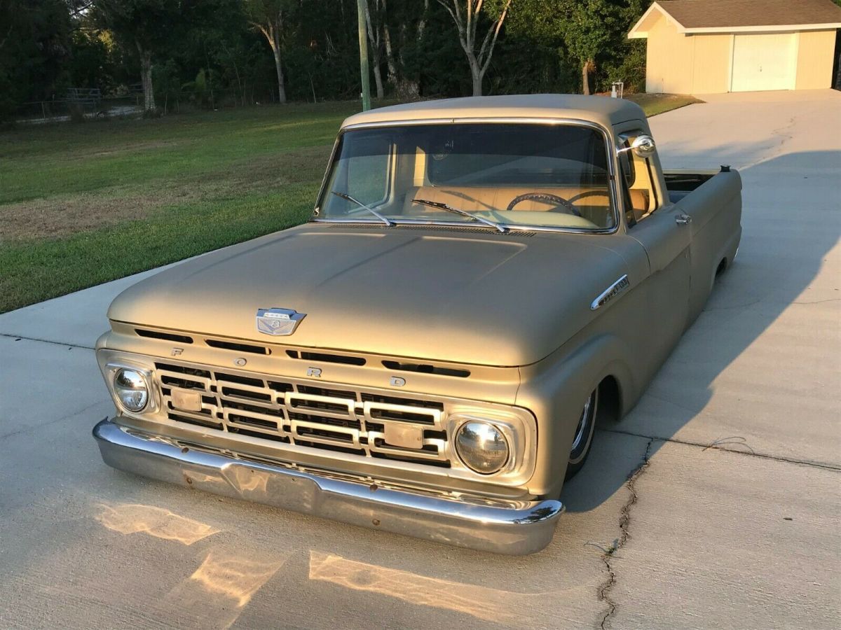 1962 Gold Ford F-100 single cab shortbed