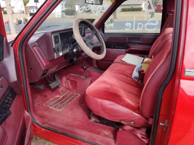 1989 Red Chevrolet C/K Pickup 1500 Standard Cab Pickup