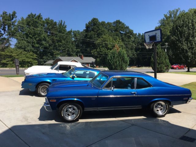 1970 Blue Chevrolet Nova Coupe
