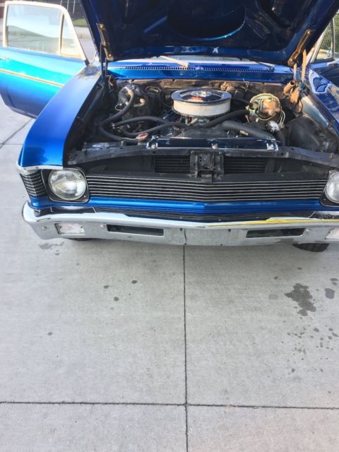 1970 Blue Chevrolet Nova Coupe