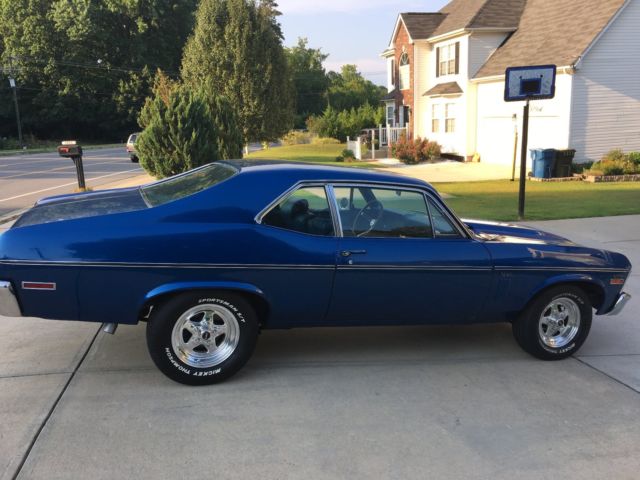 1970 Blue Chevrolet Nova Coupe