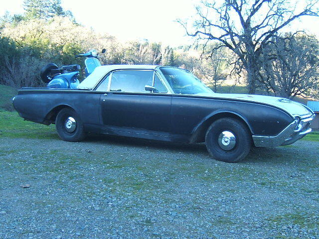 1961 Black Ford Thunderbird Coupe Pickup