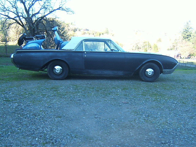 1961 Black Ford Thunderbird Coupe Pickup