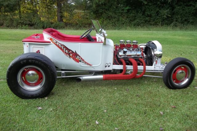 1923 White Ford Model T Convertible