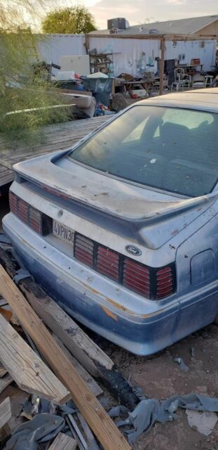 1988 Blue Ford Mustang Hatchback