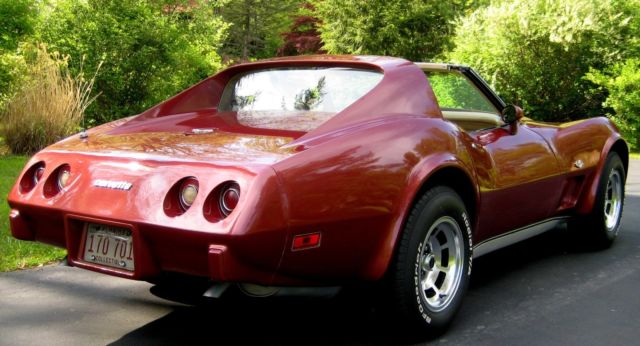 1977 Dark Red Metallic Chevrolet Corvette Coupe