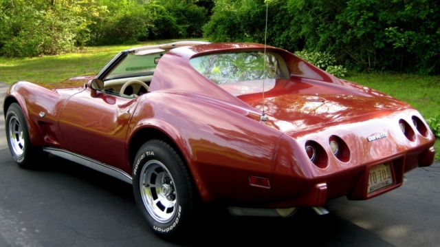1977 Dark Red Metallic Chevrolet Corvette Coupe
