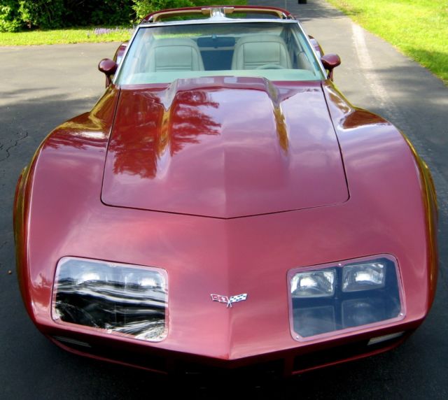 1977 Dark Red Metallic Chevrolet Corvette Coupe