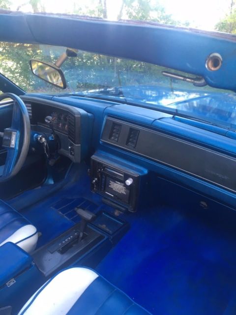 1987 Blue Chevrolet Monte Carlo Coupe
