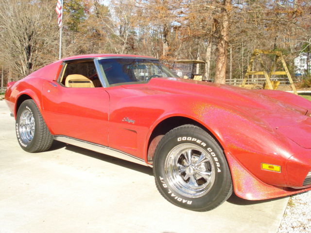 1974 Metal Fleck Red Chevrolet Corvette Coupe