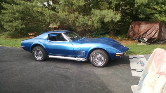 1971 Blue Chevrolet Corvette Coupe