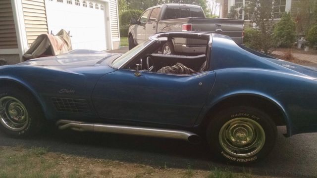 1971 Blue Chevrolet Corvette Coupe