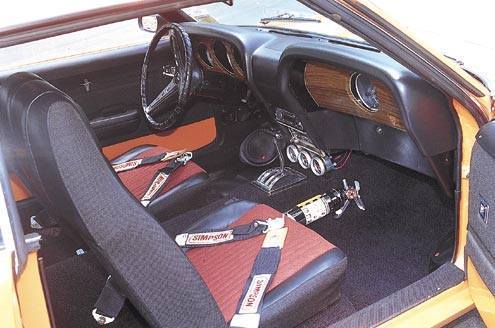 1969 Orange Ford Mustang Coupe