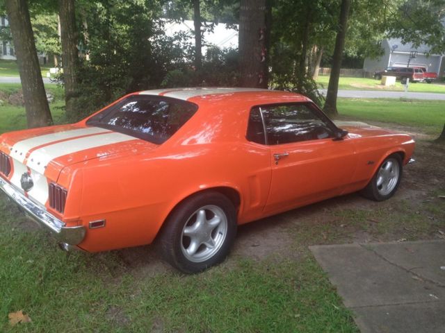 1969 Orange Ford Mustang Coupe