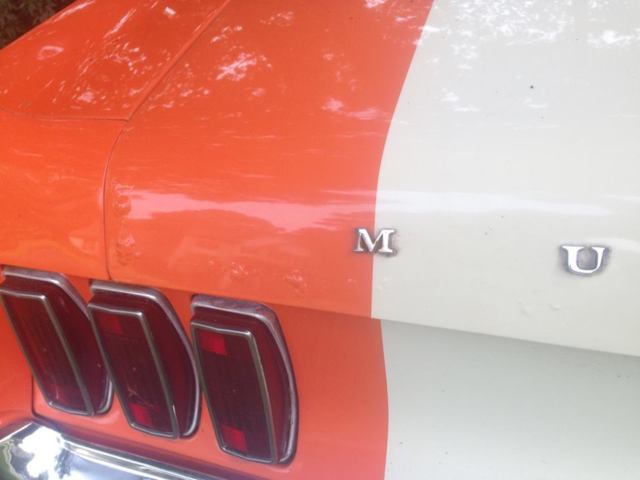 1969 Orange Ford Mustang Coupe