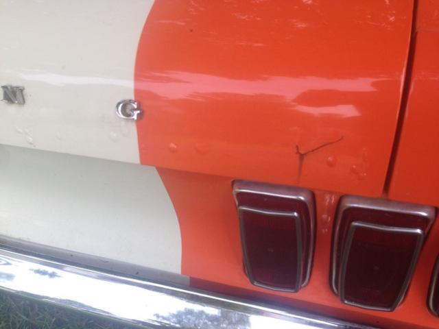 1969 Orange Ford Mustang Coupe