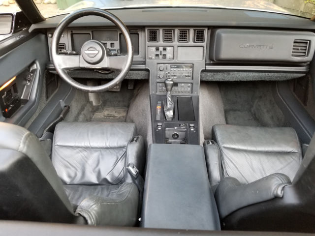 1987 Silver Chevrolet Corvette Convertible