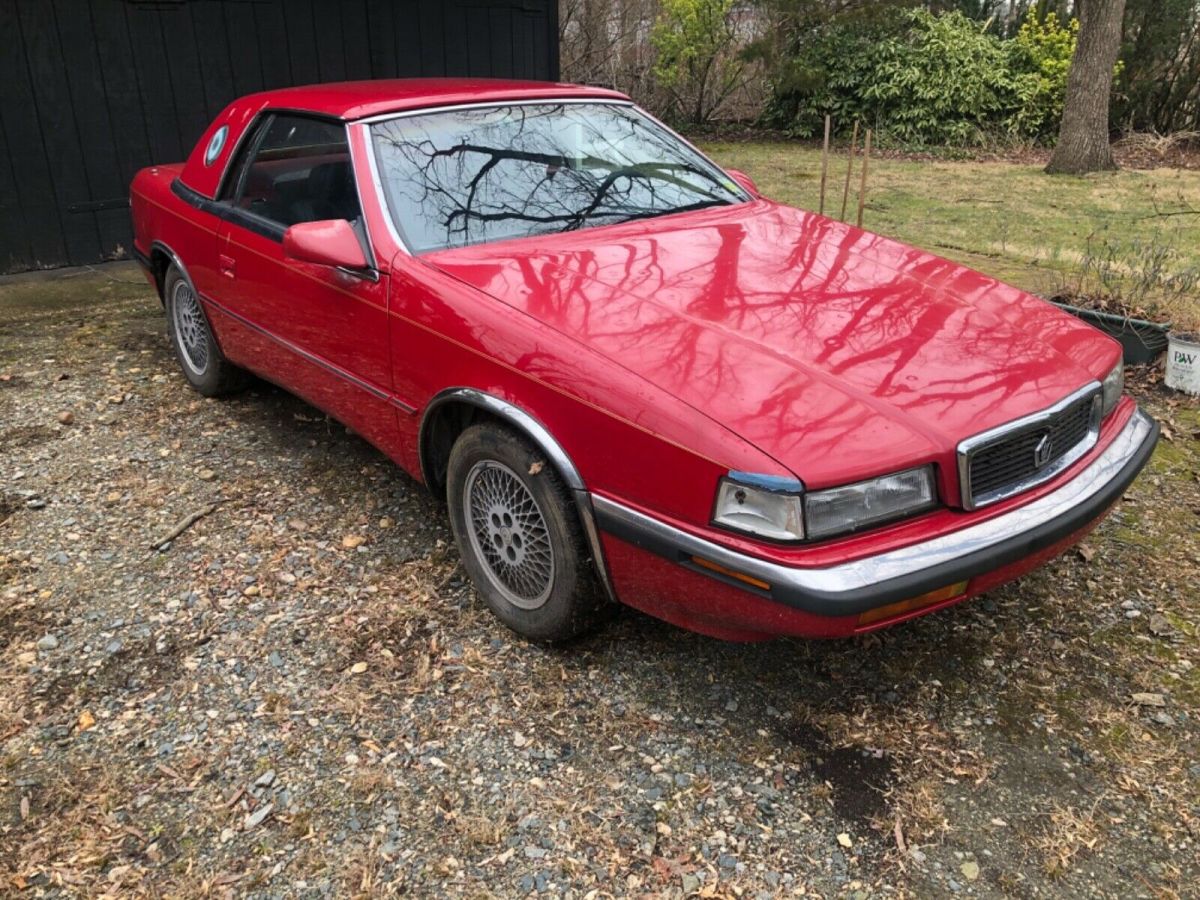 1990 Red Chrysler TC Maserati Convertible