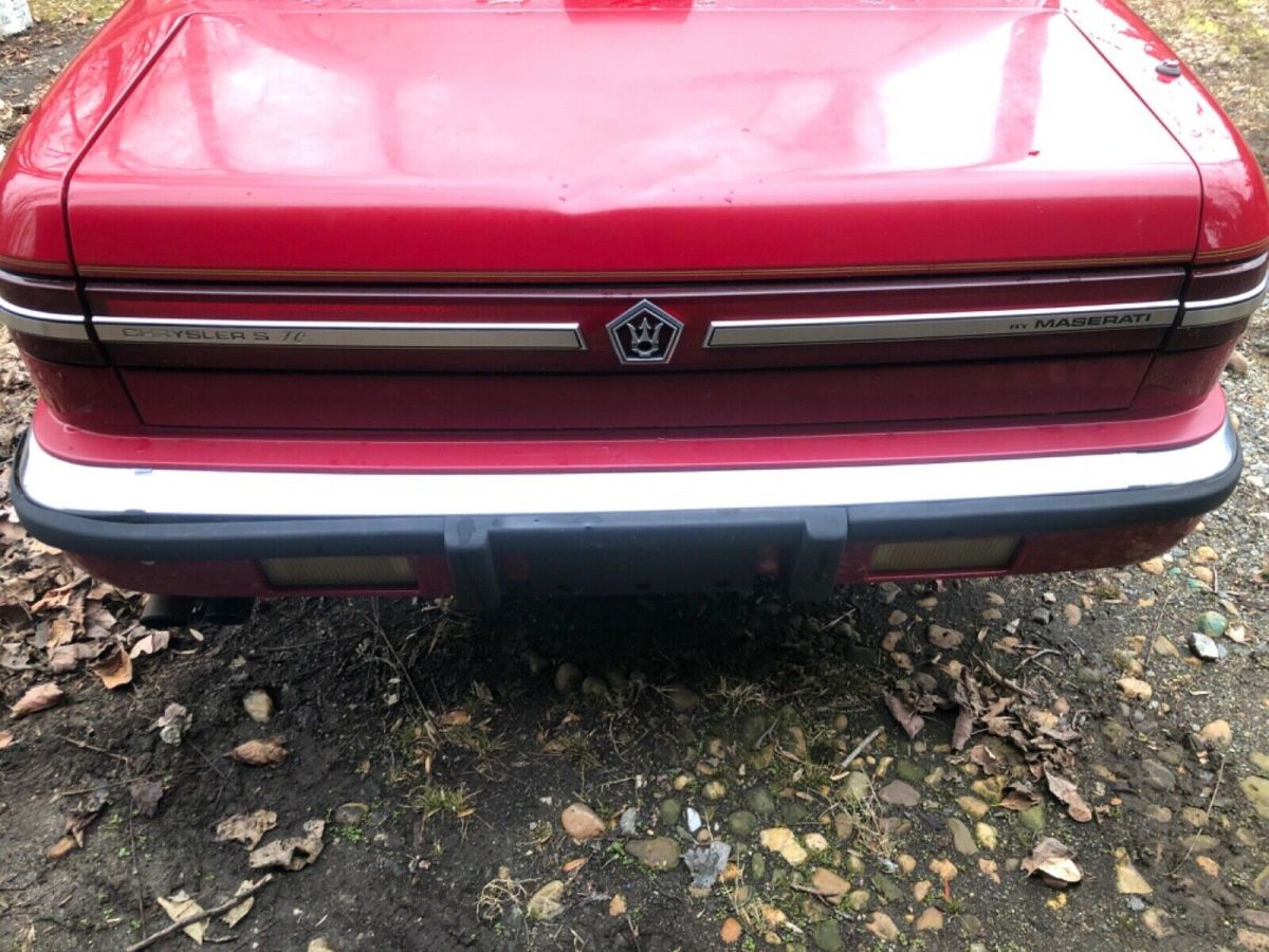 1990 Red Chrysler TC Maserati Convertible