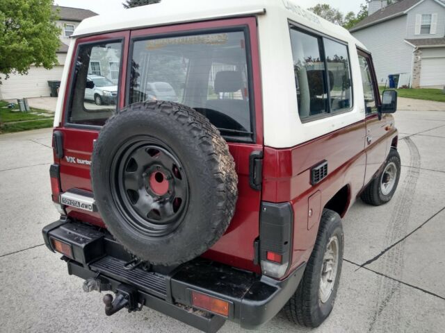 1990 Red Toyota Land Cruiser SUV
