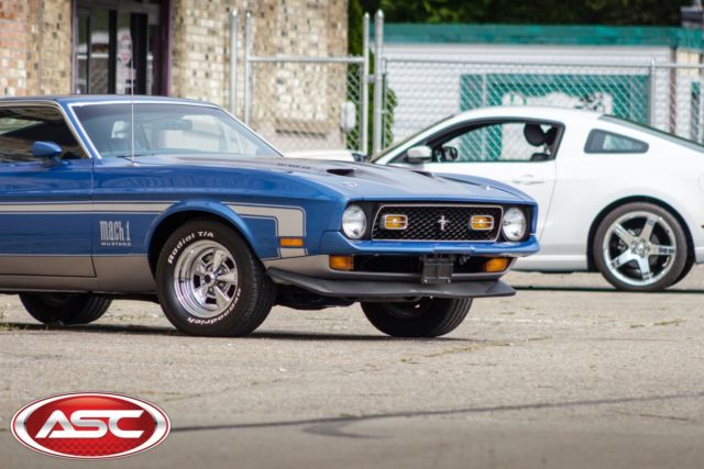 1972 Blue / Silver Ford Mustang Mach 1 Coupe
