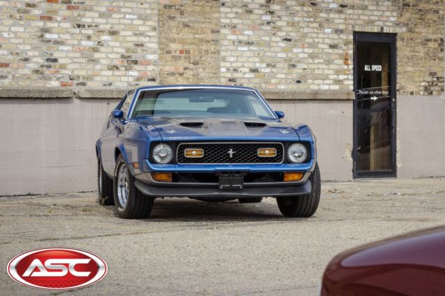 1972 Blue / Silver Ford Mustang Mach 1 Coupe