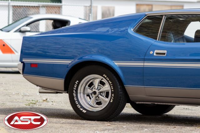 1972 Blue / Silver Ford Mustang Mach 1 Coupe