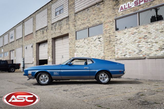 1972 Blue / Silver Ford Mustang Mach 1 Coupe