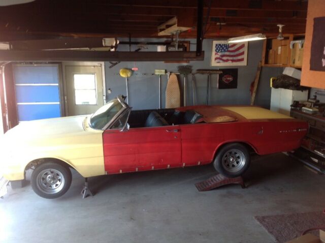 1966 Red Ford Galaxie Convertible
