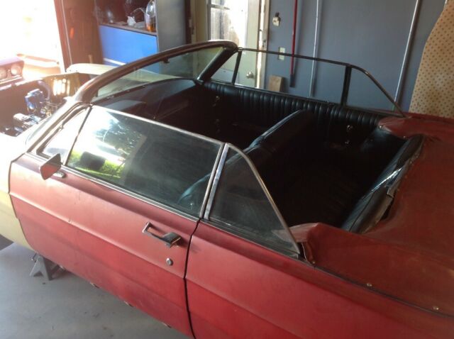 1966 Red Ford Galaxie Convertible