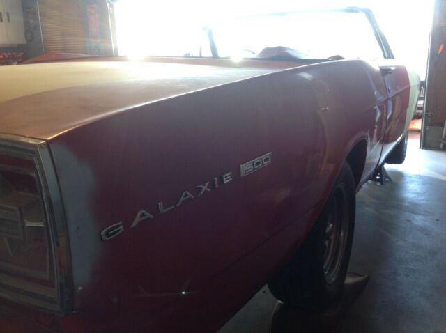 1966 Red Ford Galaxie Convertible