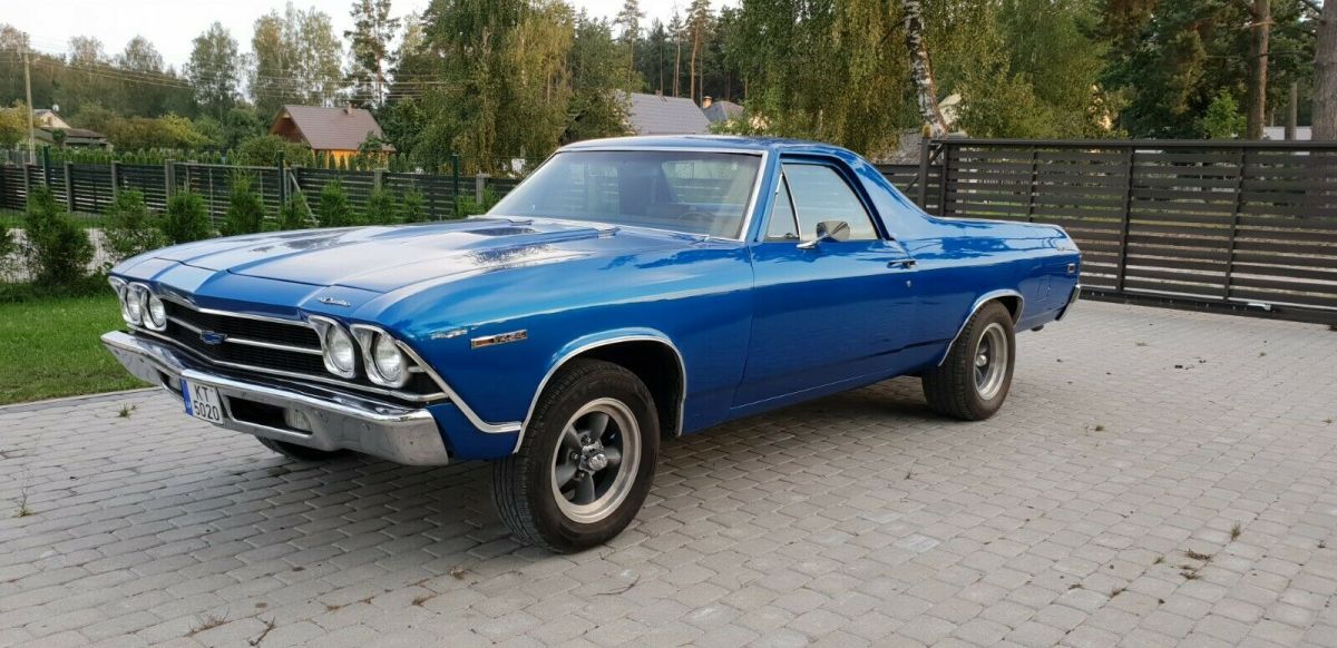 1969 Blue Chevrolet El Camino Pickup Truck