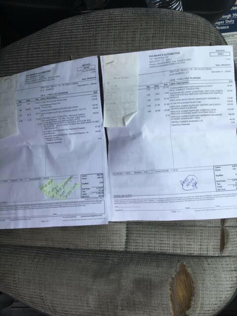 1989 Blue Ford Bronco SUV