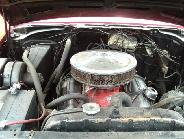 1957 Red Chevrolet Bel Air/150/210 Sedan
