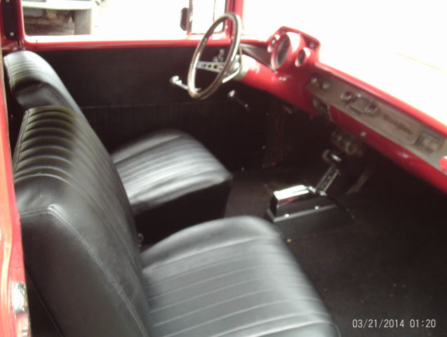 1957 Red Chevrolet Bel Air/150/210 Sedan