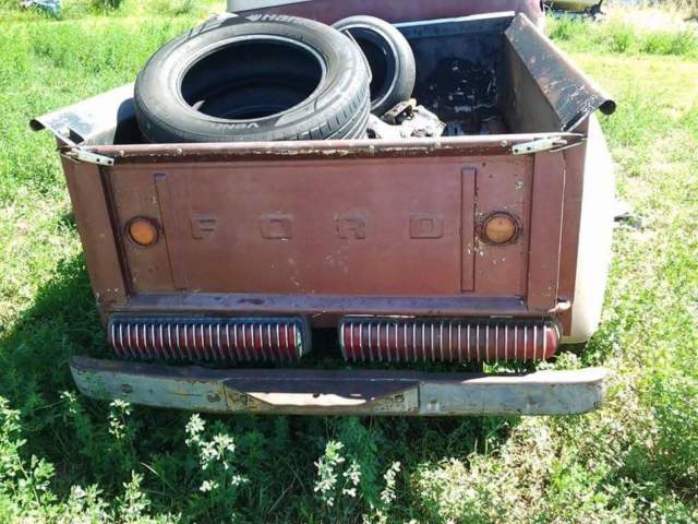1956 maroon purple Ford F-100 step side short box