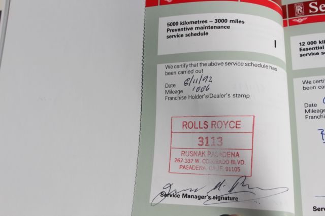 1990 White Rolls-Royce Silver Spirit/Spur/Dawn Sedan LONG WHEEL BASE