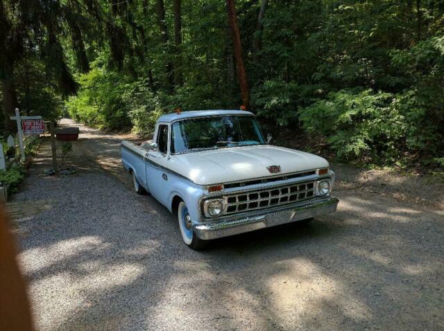 1965 Blue Ford F-100 Cab & Chassis