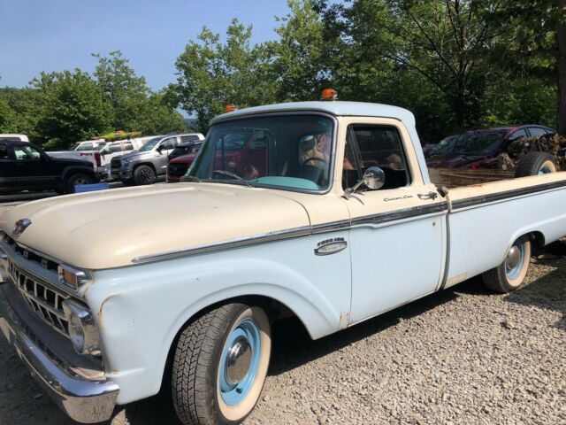 1965 Blue Ford F-100 Cab & Chassis