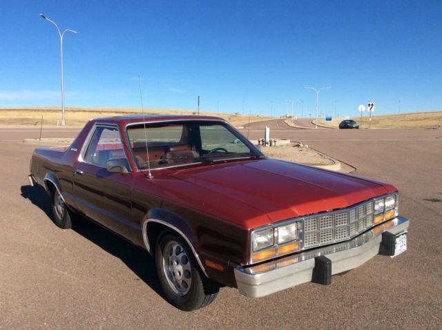1981 Burgundy Ford Fairmont Standard Cab Pickup