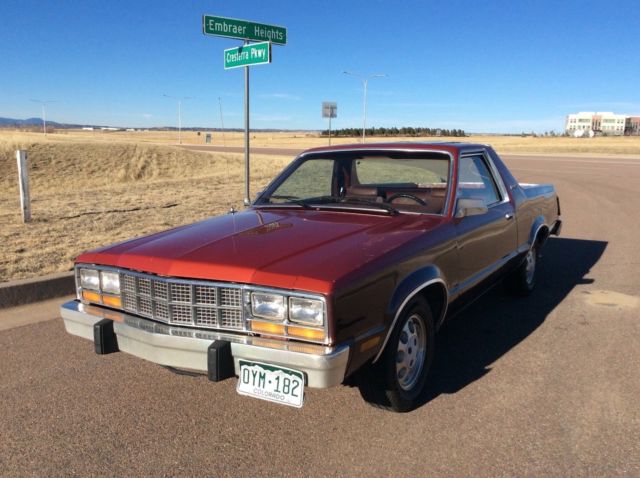 1981 Burgundy Ford Fairmont Standard Cab Pickup