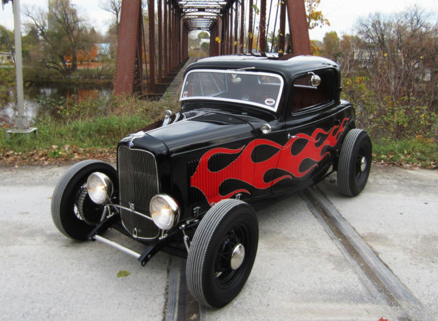 1932 Black Ford Original Henry Ford STEEL Coupe
