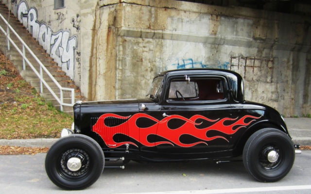 1932 Black Ford Original Henry Ford STEEL Coupe