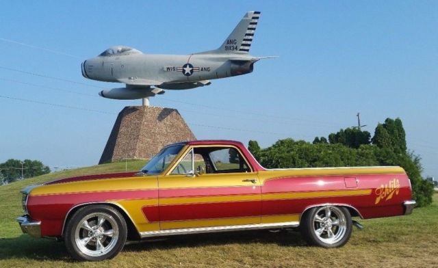 1965 Red and Gold Chevrolet El Camino