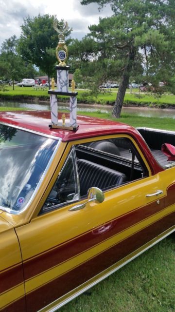 1965 Red and Gold Chevrolet El Camino