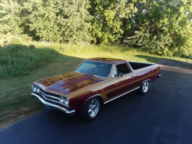 1965 Red and Gold Chevrolet El Camino
