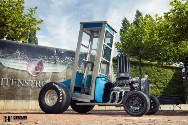 1971 Blue Ford Model T telephone